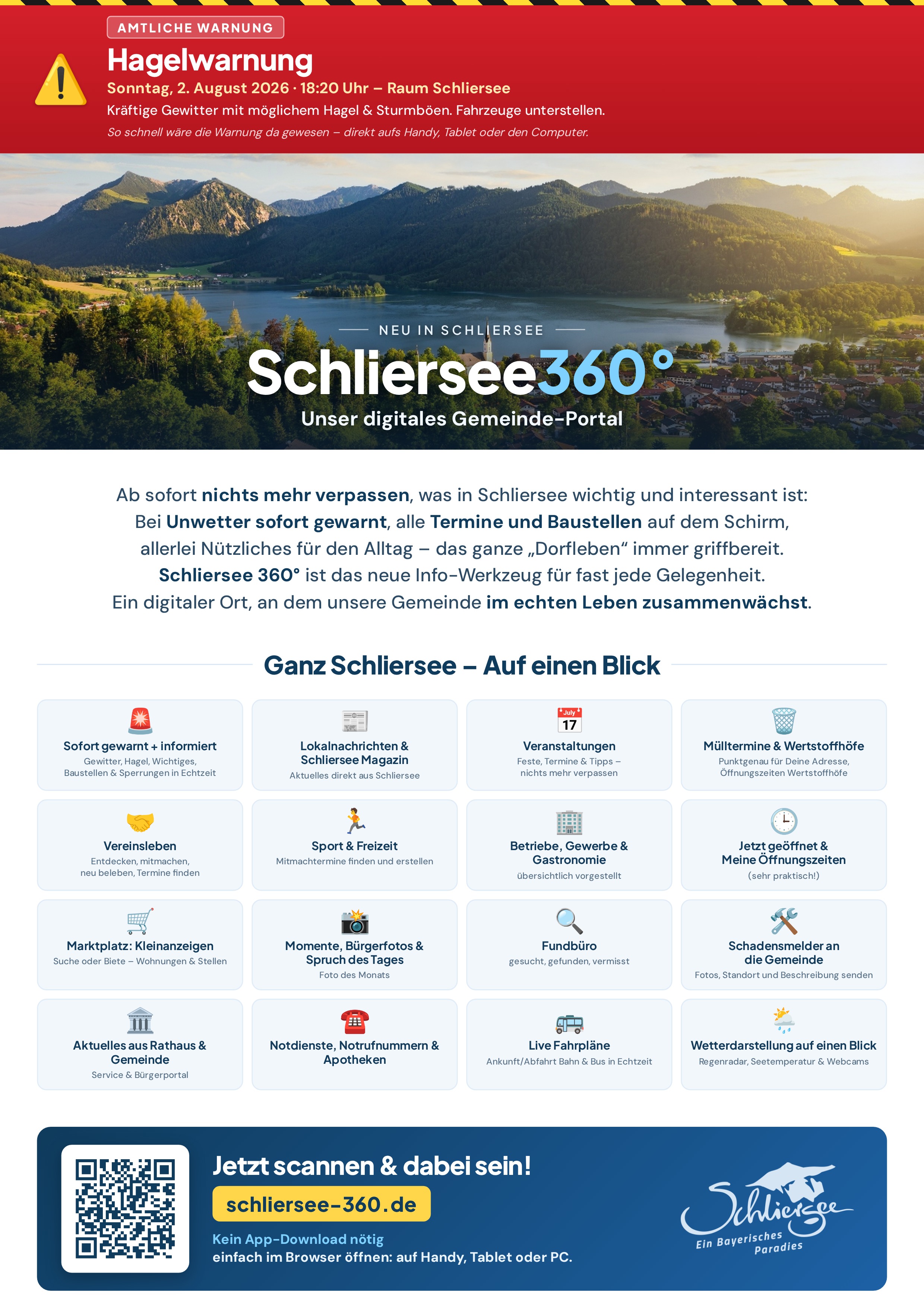 Schliersee 360° Flyer – Vorderseite